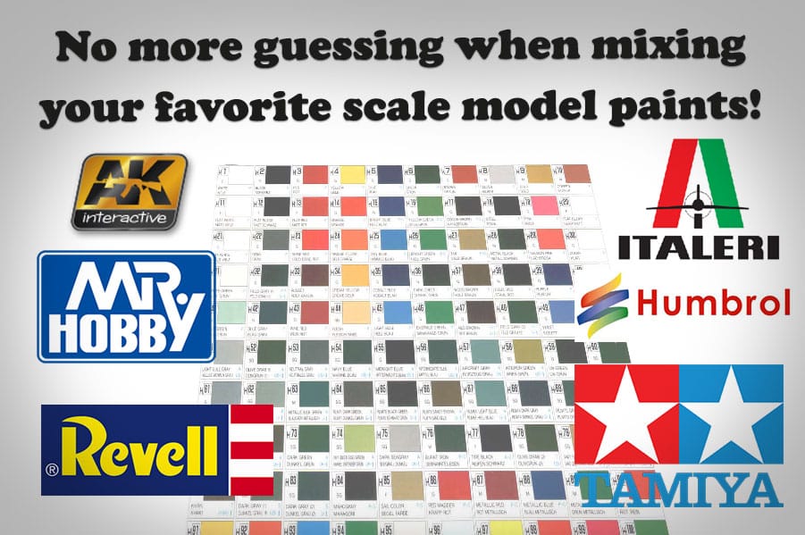 Mixing your favorite scale model paints