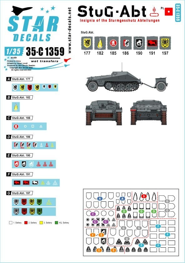 Star Decals September New 35th Scale Sets 6