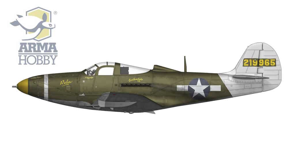 P-39Q-20 Airacobra, 2nd Mixed-Special Air Regiment, Polish “people’s” Aviation, pilot gen. col. Fiodor Polynin, Warsaw 1945.