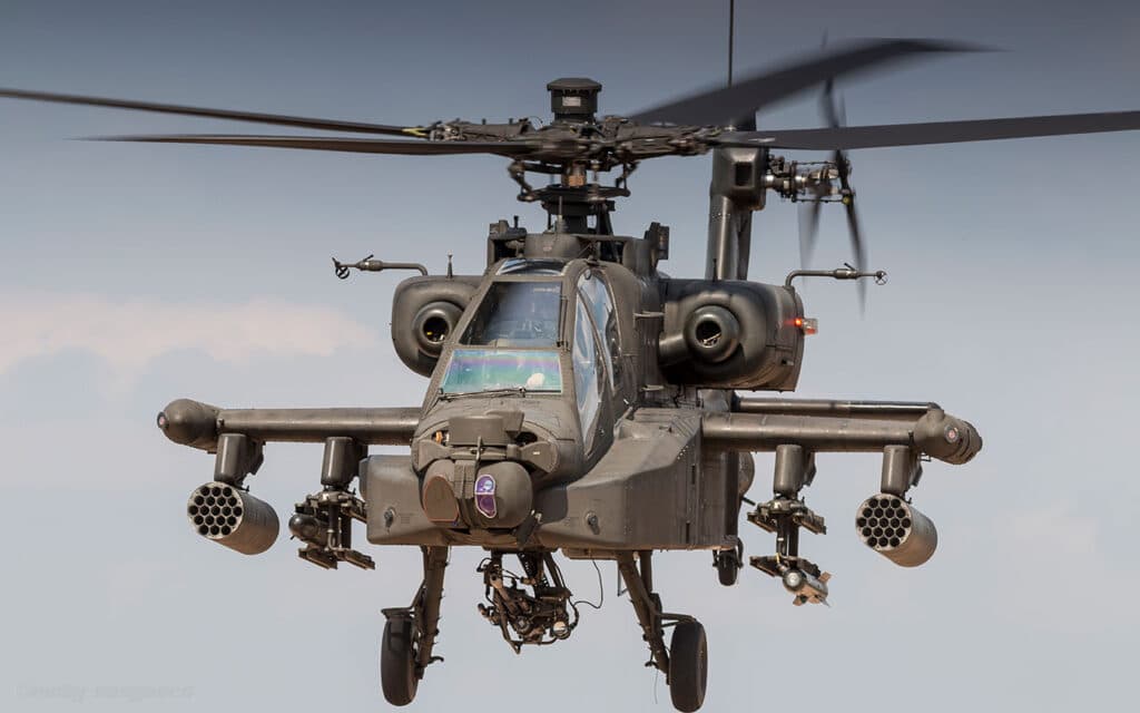 RNLAF AH-64 Apache at the Oirschotse Heide Low Flying Area