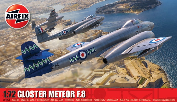 ALL NEW Airfix 1:72 scale Meteor F.8 Preview Box Art