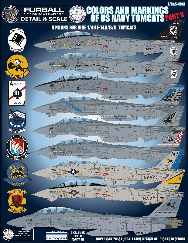 Furball Aero Design Colors and Markings of US Navy Tomcats