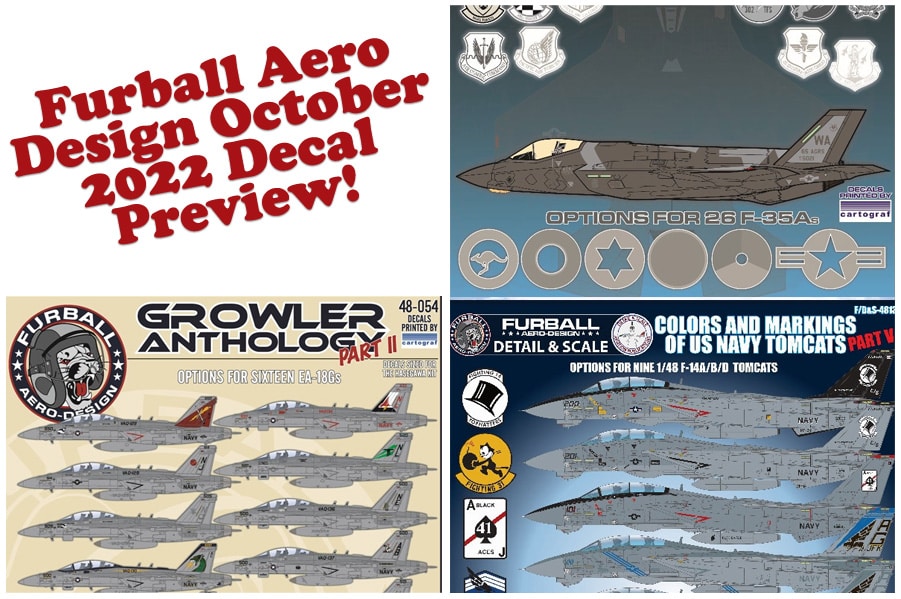 Furball Aero Design October 2022 Decal Preview!