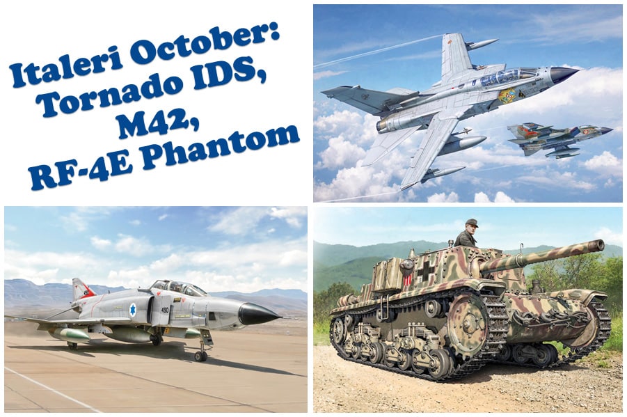 Italeri October: Tornado IDS, M42, RF-4E Phantom