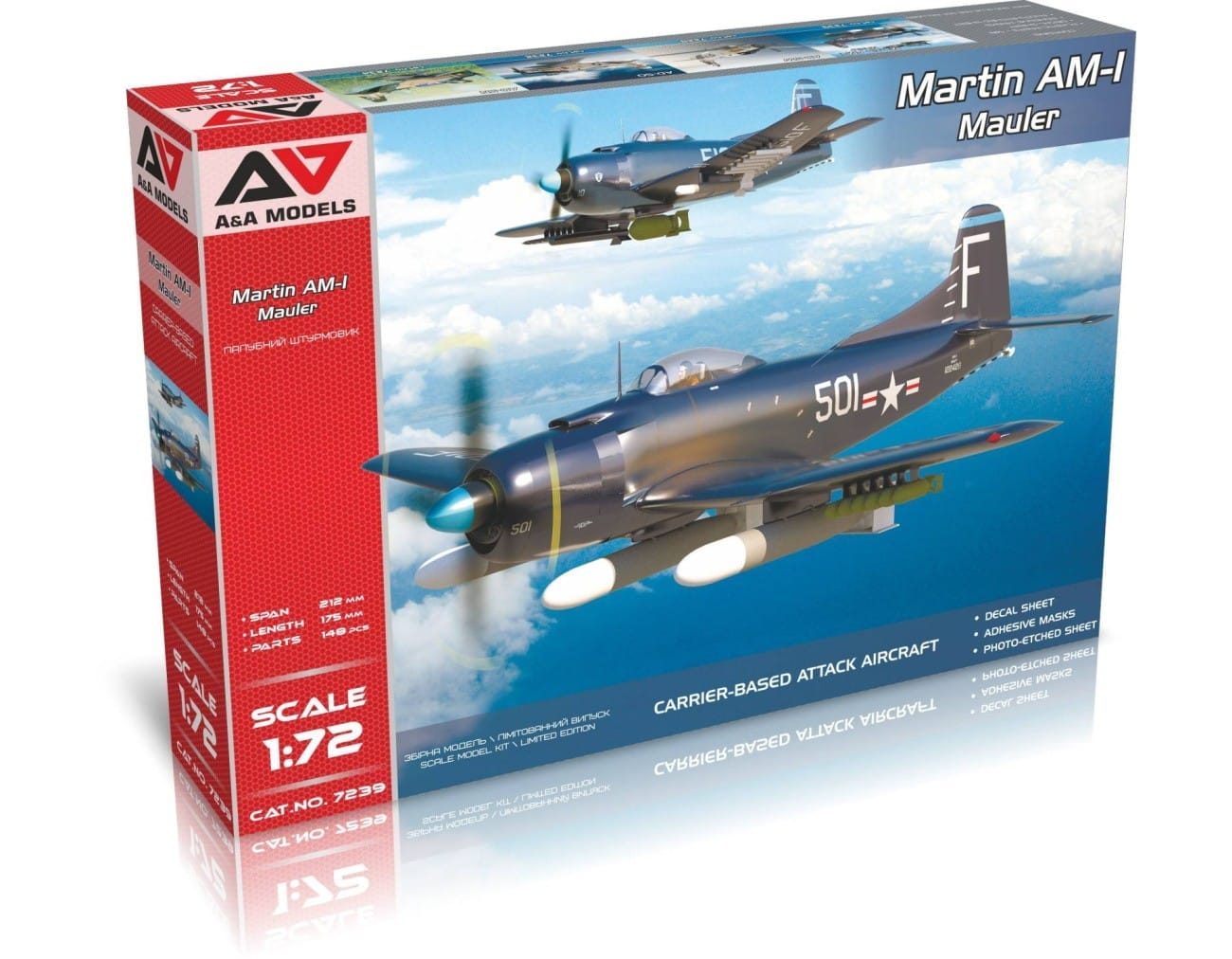 Preview 172 Martin AM-1 Mauler From A&A Models Box