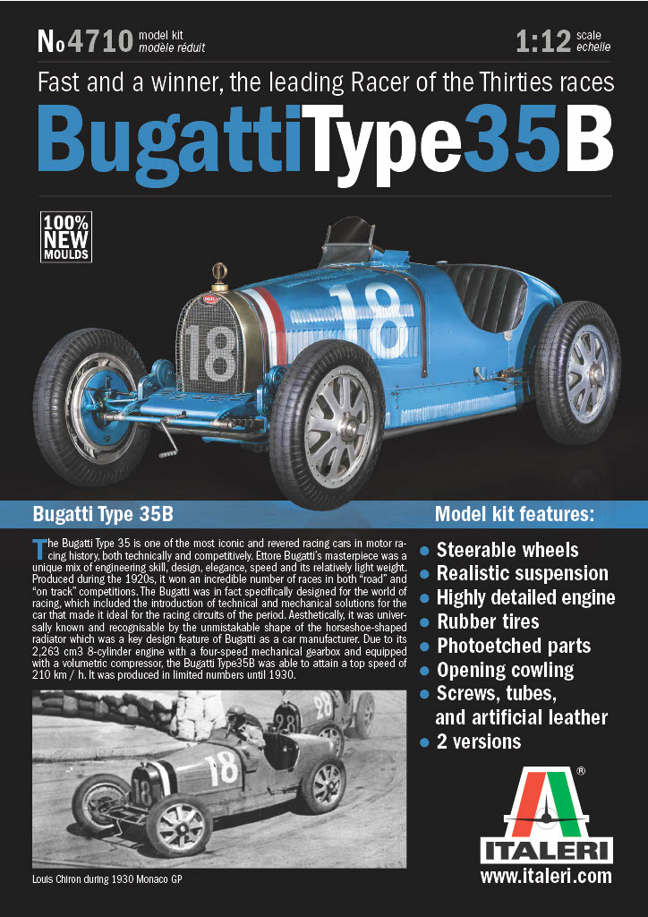Italeri Bugatti Type 35B kit