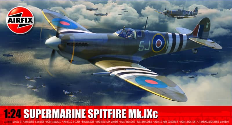 Airfix 124 scale ALL NEW Supermarine Spitfire Mk.IXc Box