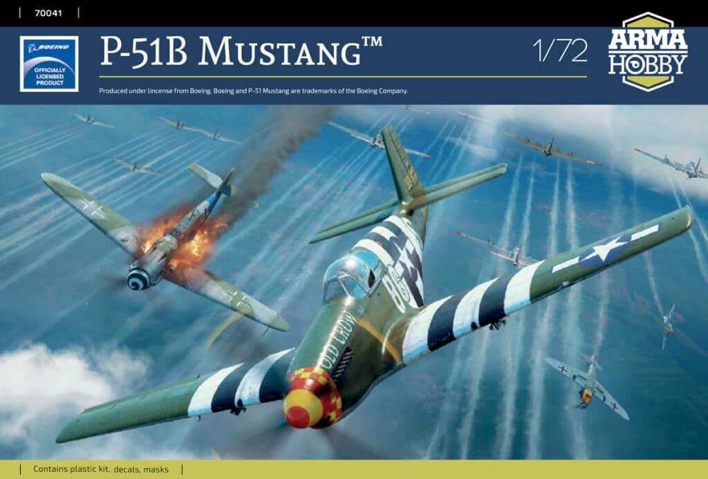 Arma Hobby's new 172 scale P-51B Mustang Box Art