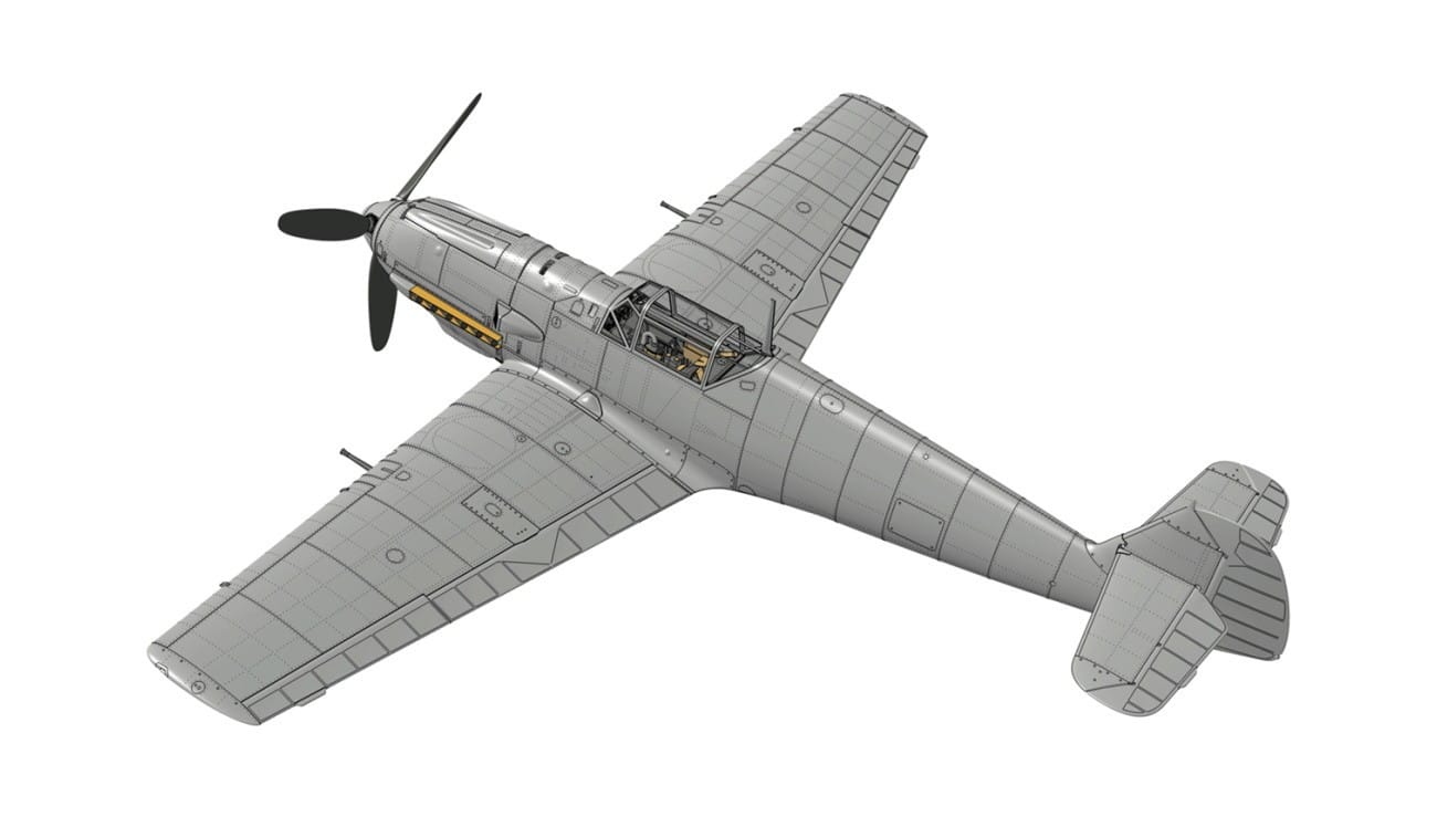 1-48 Scale Swiss AF Bf 109E-3a CAD-2