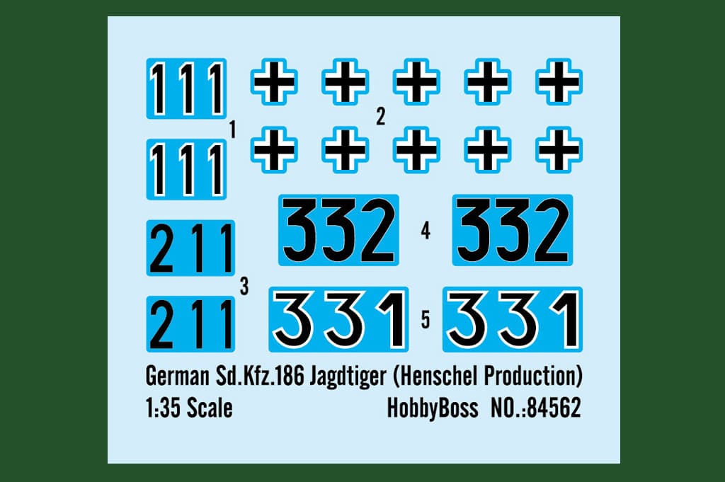 135-German-Sd.Kfz.186-Jagdtiger-Henschel-Production-ITEM-No-84562-Decal