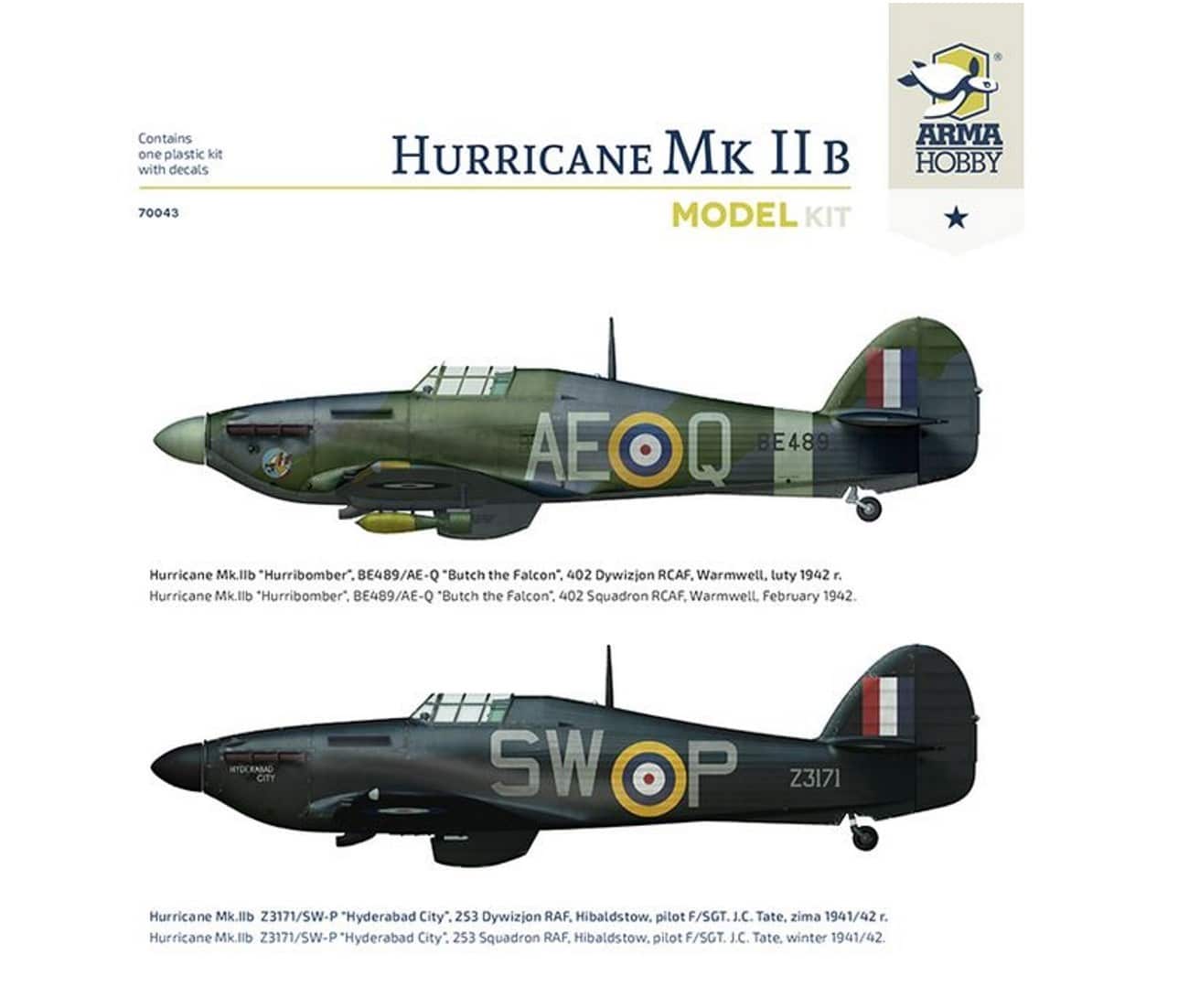Arma Hobby Hurricanes MK II B Painting and Marking