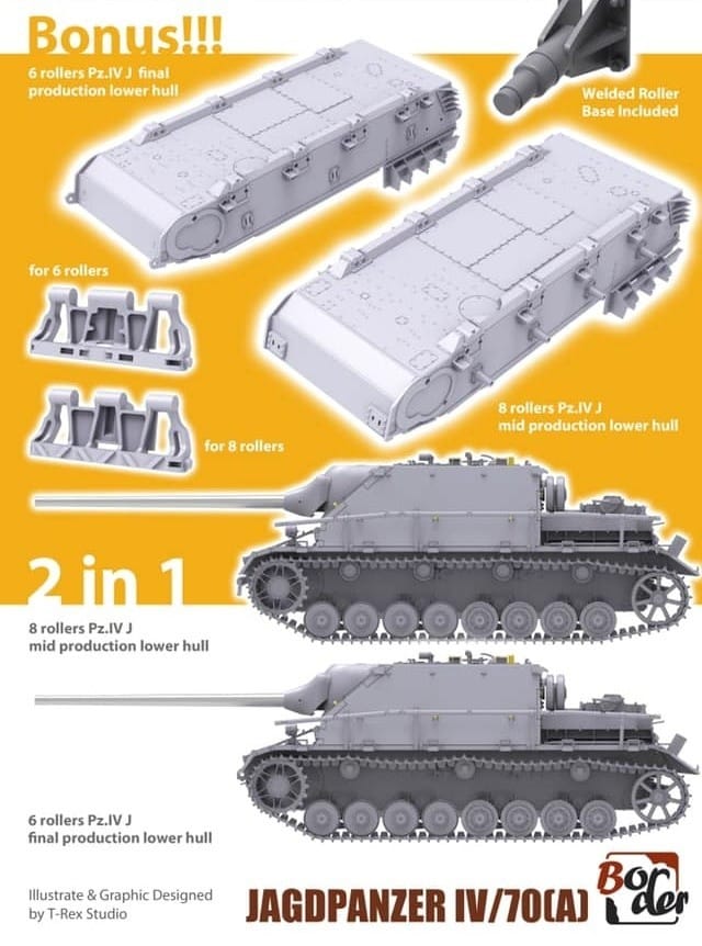 Border Model One Box Two Versions Jagdpanzer IV L70A -1