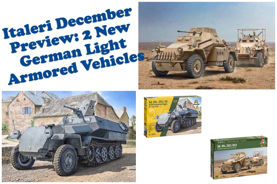 Italeri December Preview: 2 New German Light Armored Vehicles