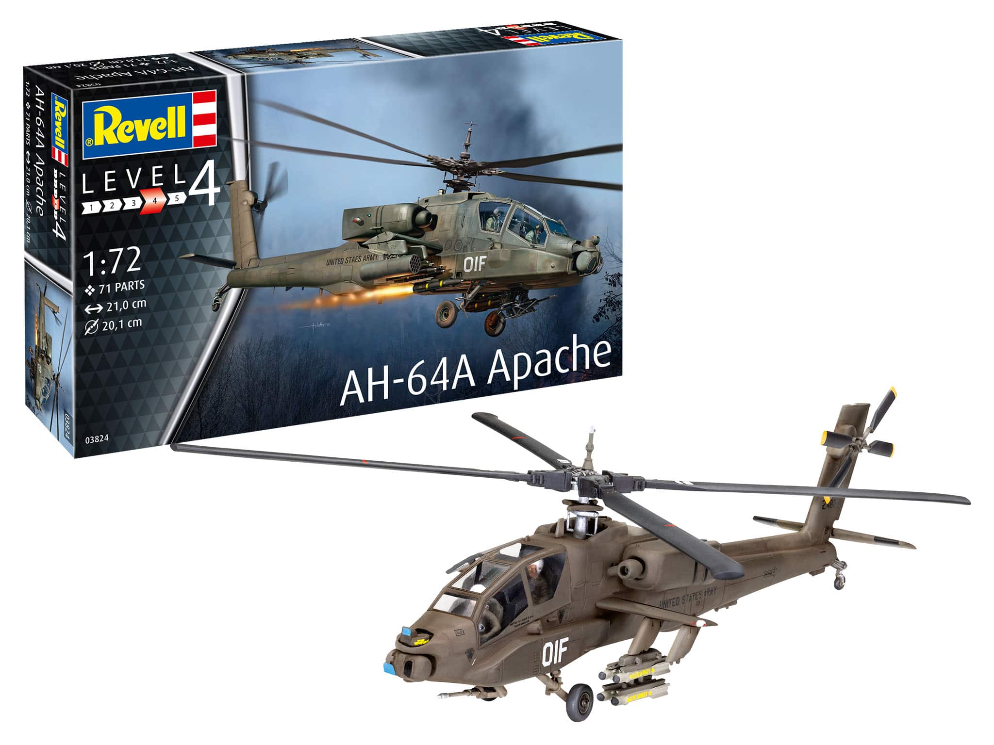 Revell 172 AH-64A Apache 03824