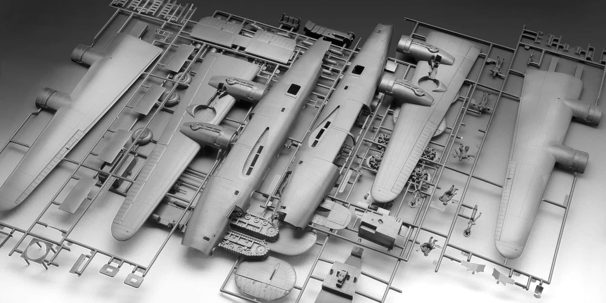 Revell B-24D Liberator Parts