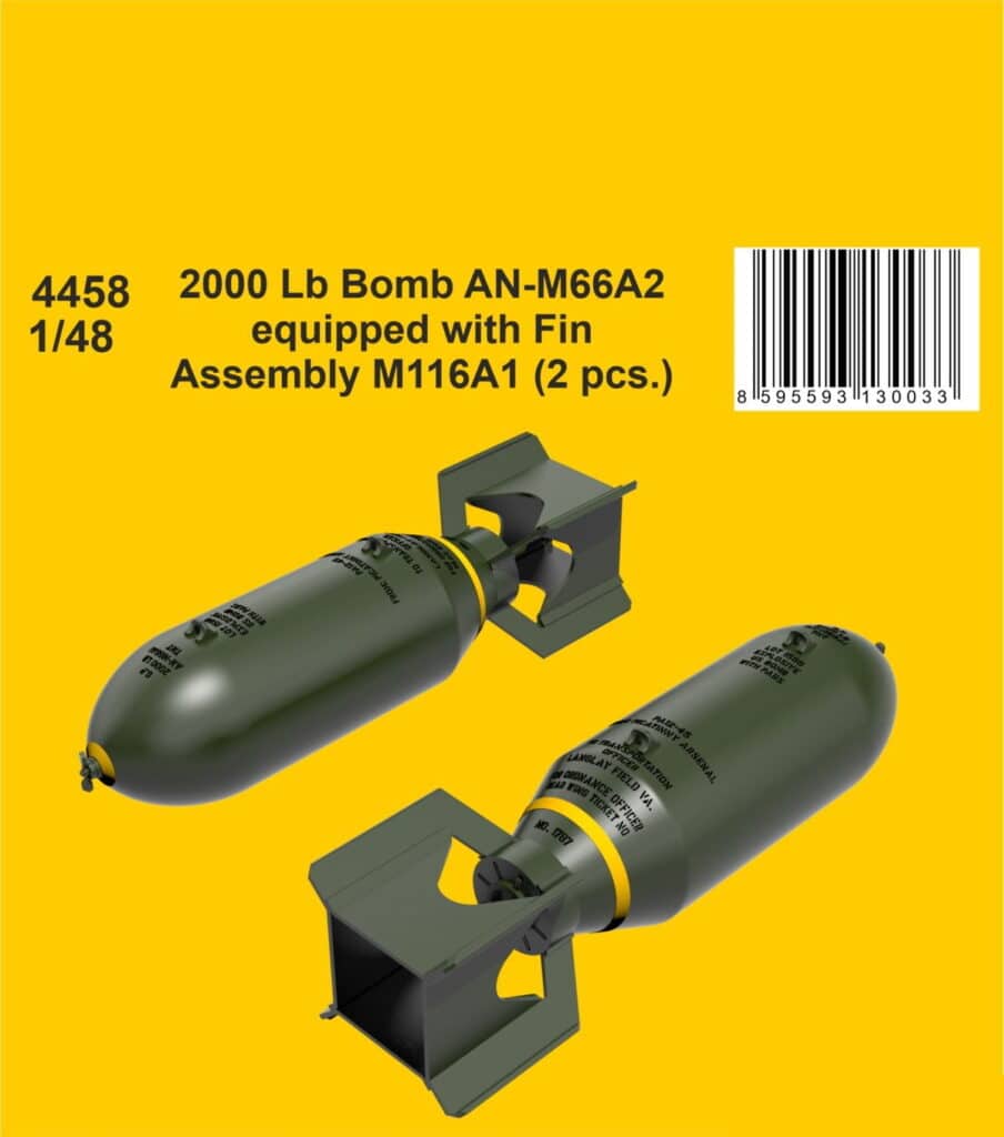 4458 2000 Lb Bomb AN-M66A2 equipped with Fin Assembly M116A1 148