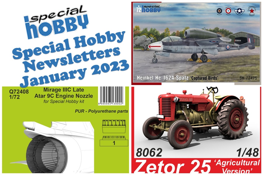 Special Hobby Newsletters January 2023