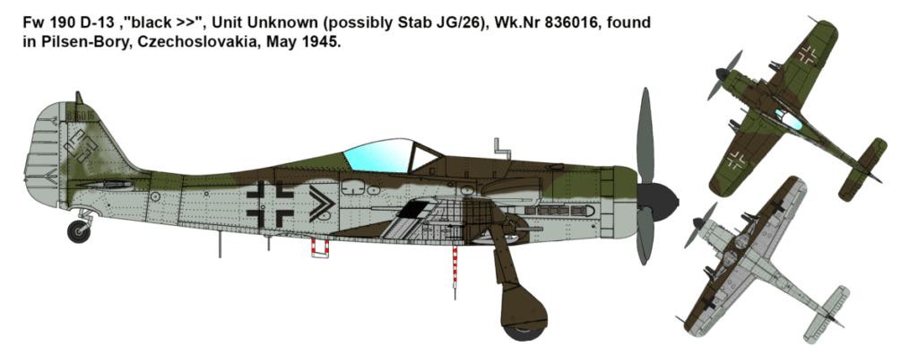 72535 – 172 – Fw 190D-13 Nordenham Production Paint and Marking-2