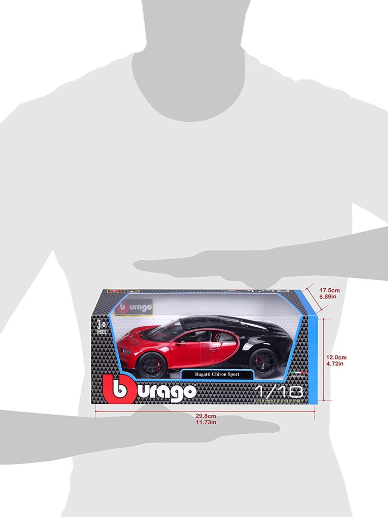 Bugatti Chiron - 118 Scale by Maisto Box Size