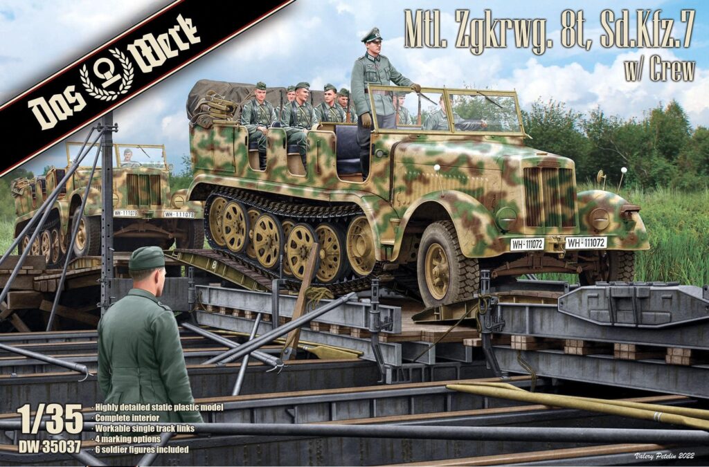 Das Werk Sd.Kfz 7 with crew in 35th scale