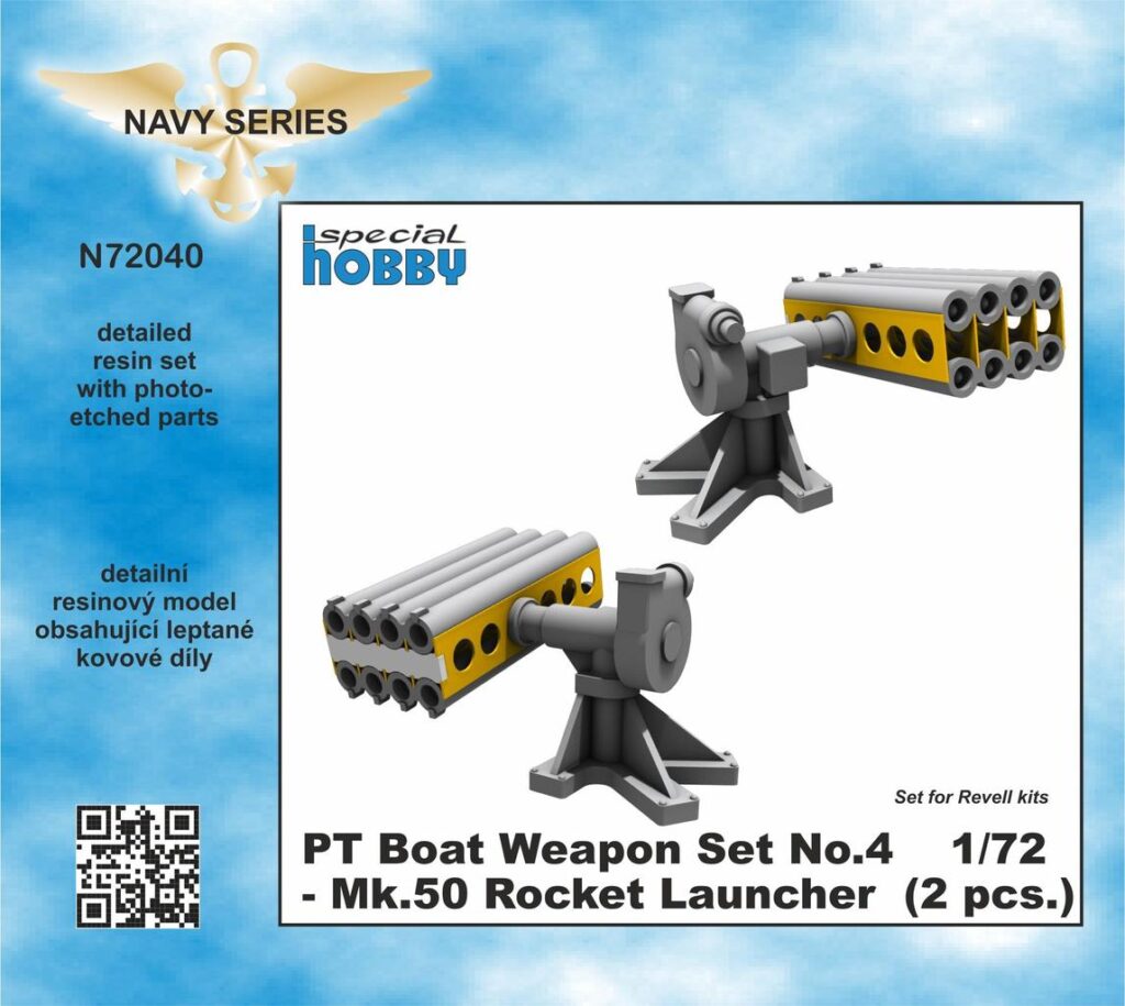 PT Boat Weapon Set No.4 - Mk.50 Rocket Launcher (2 pcs.) 1/72