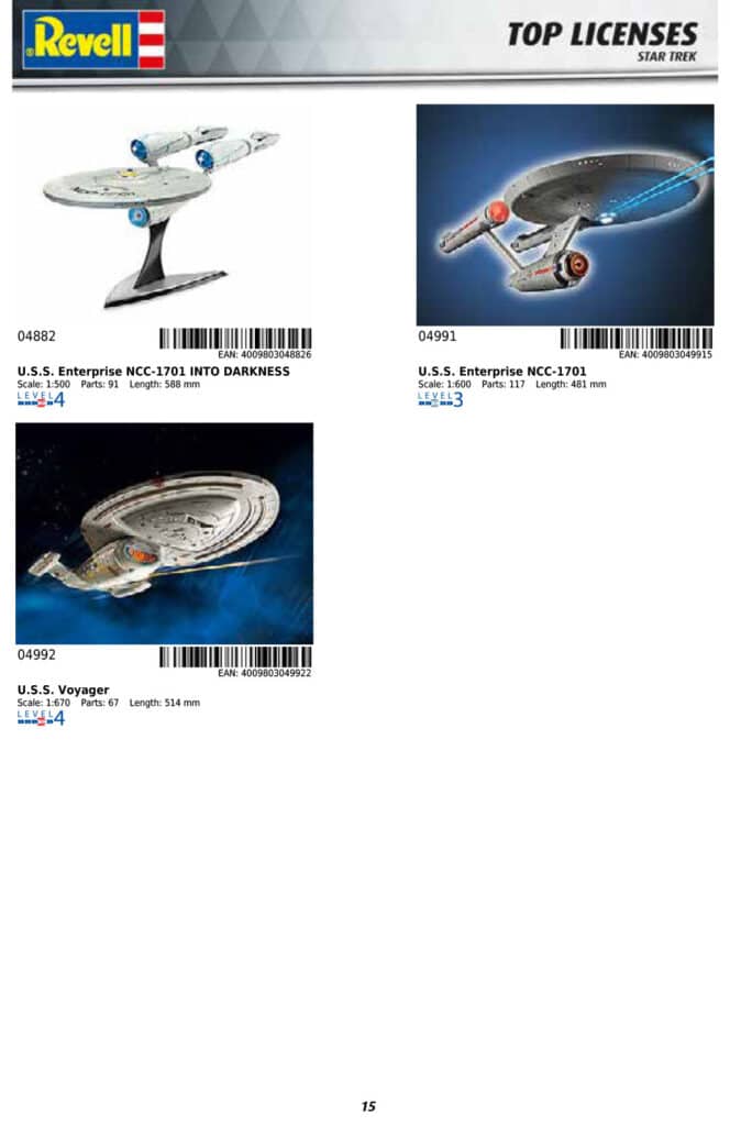Revell 2023 Catalog Star Trek