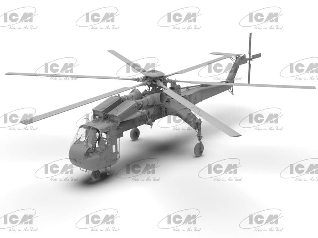 Test build of ICM's Sikorsky CH-54A Tarhe in 35th scale CAD