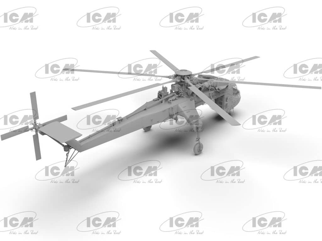 Test build of ICM's Sikorsky CH-54A Tarhe in 35th scale CAD-2