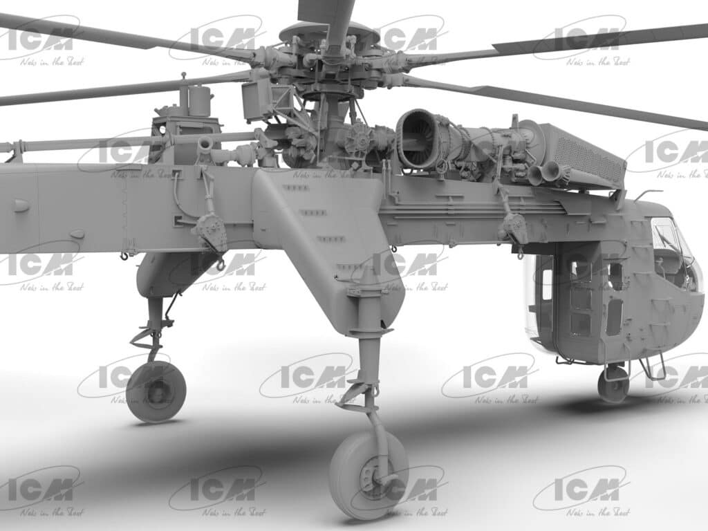 Test build of ICM's Sikorsky CH-54A Tarhe in 35th scale CAD-4
