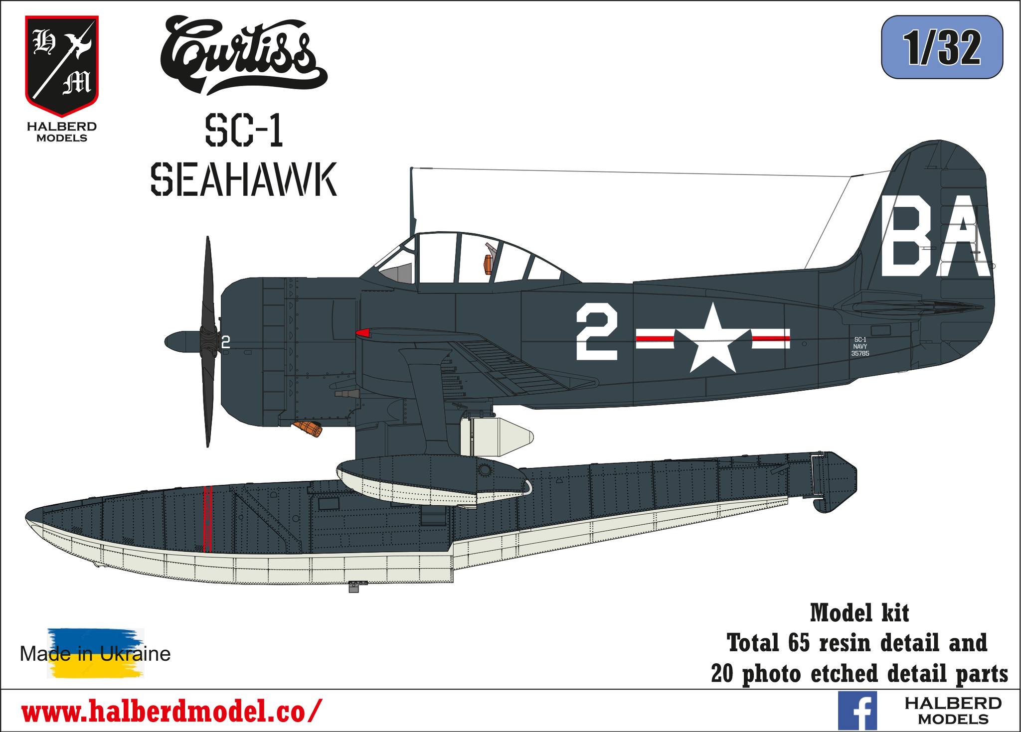 Curtiss SC-1 Seahawk 132 Halberds Models Box Art
