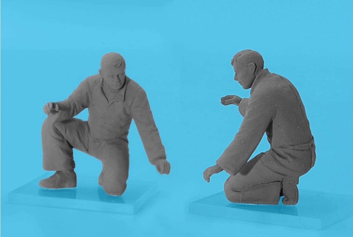 ICM is set to release new 1:48 Scale RAF Crew Figures. RAF Bomber and Torpedo Aircraftmen figures-6