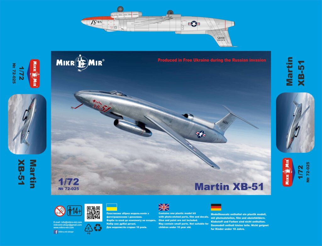 MikroMir Launches Experimental Martin XB-51 – Hobbyzero