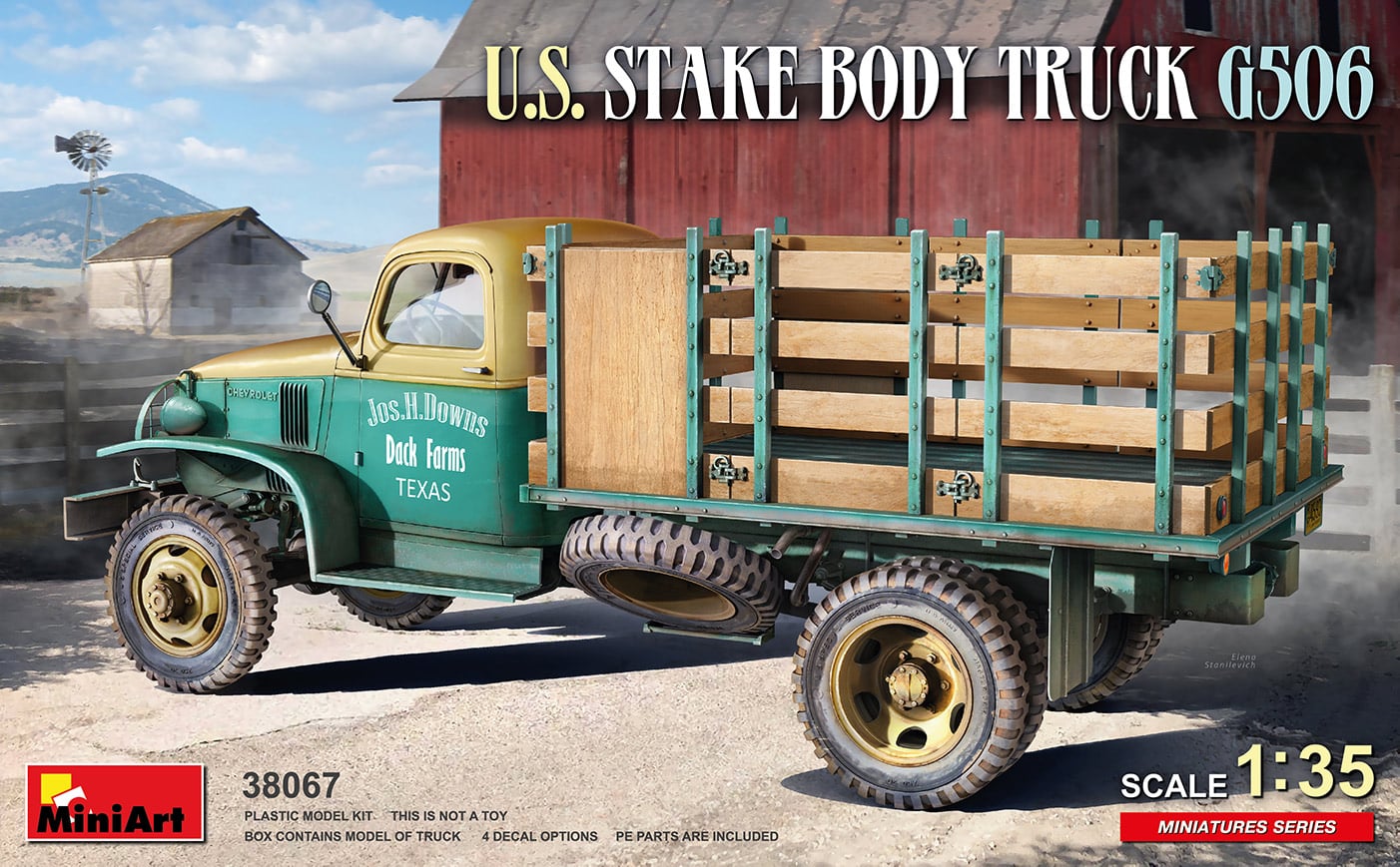 MiniArt U.S. Stake Body Truck Box Art