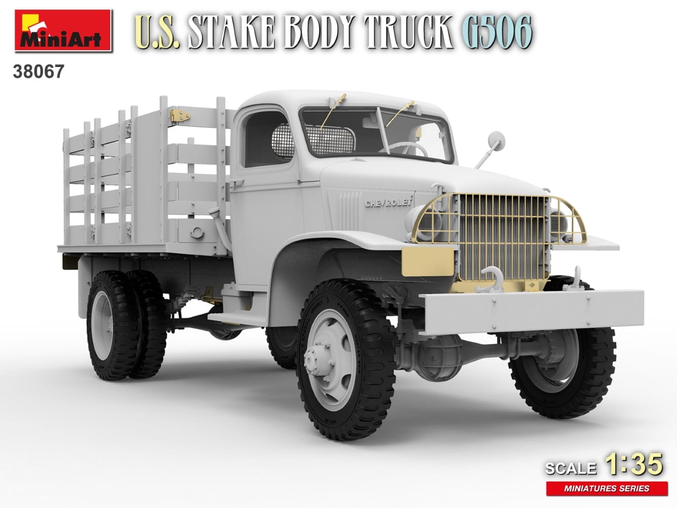 MiniArt U.S. Stake Body Truck Gray