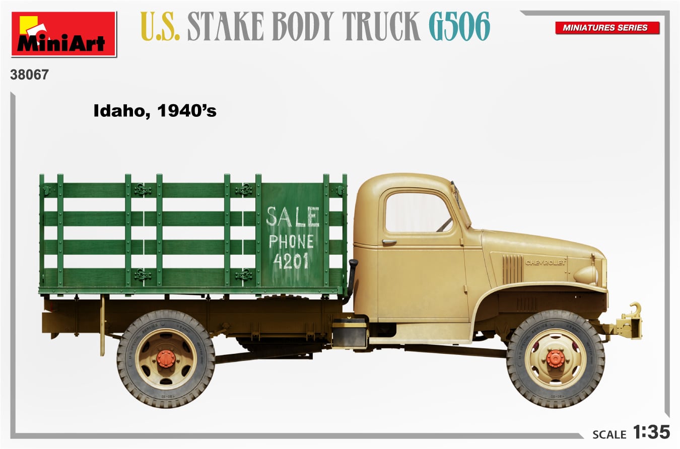 MiniArt U.S. Stake Body Truck Idaho 1940