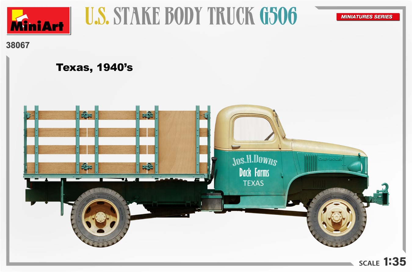 MiniArt U.S. Stake Body Truck North Texas 1940