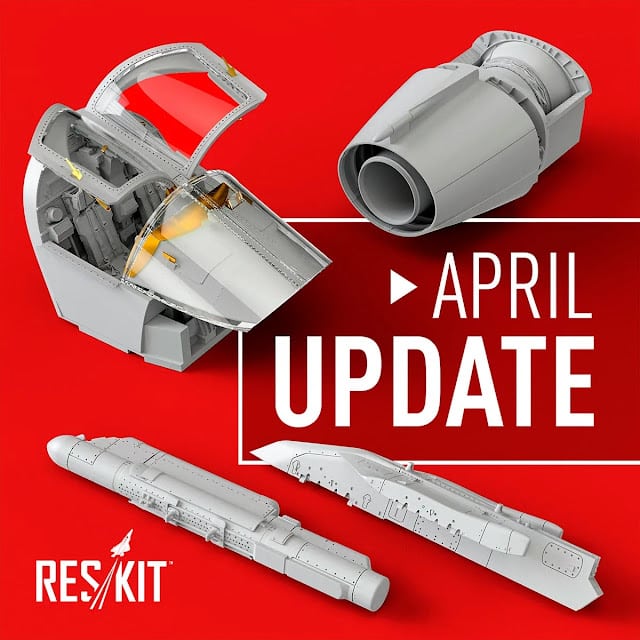 Eighty (!) new sets for April/May in four scales for many aircraft from Res-Kit