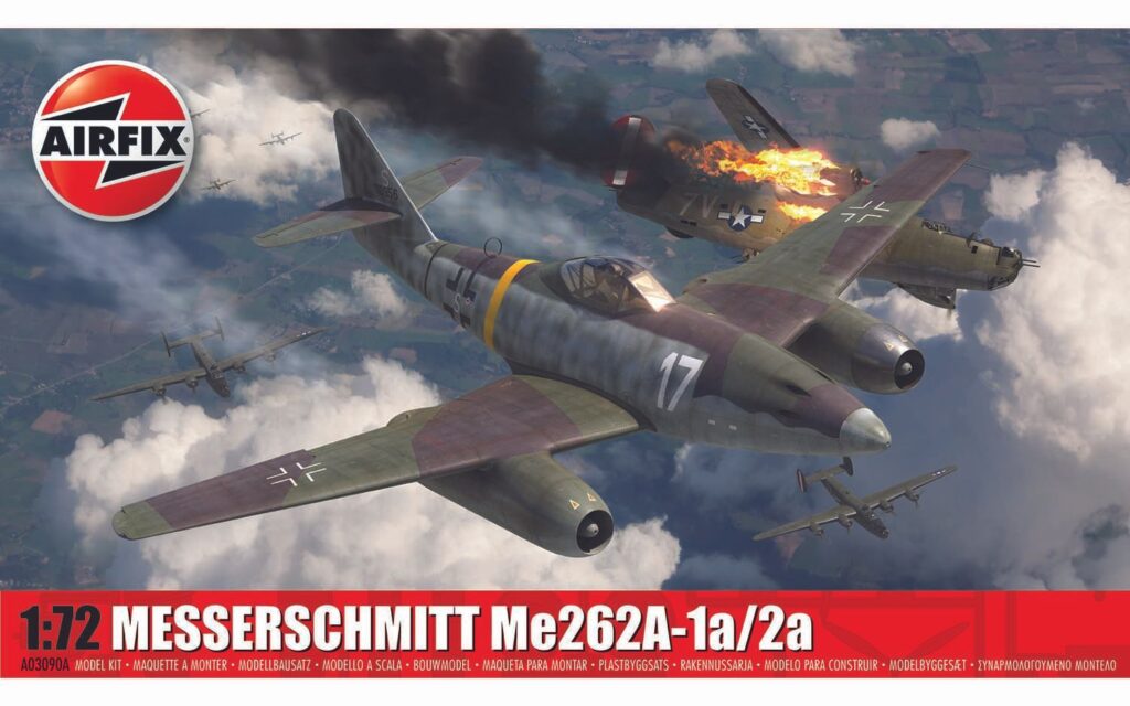 Airfix 172 Scale Messerschmitt Me262A-1a2a Box Art