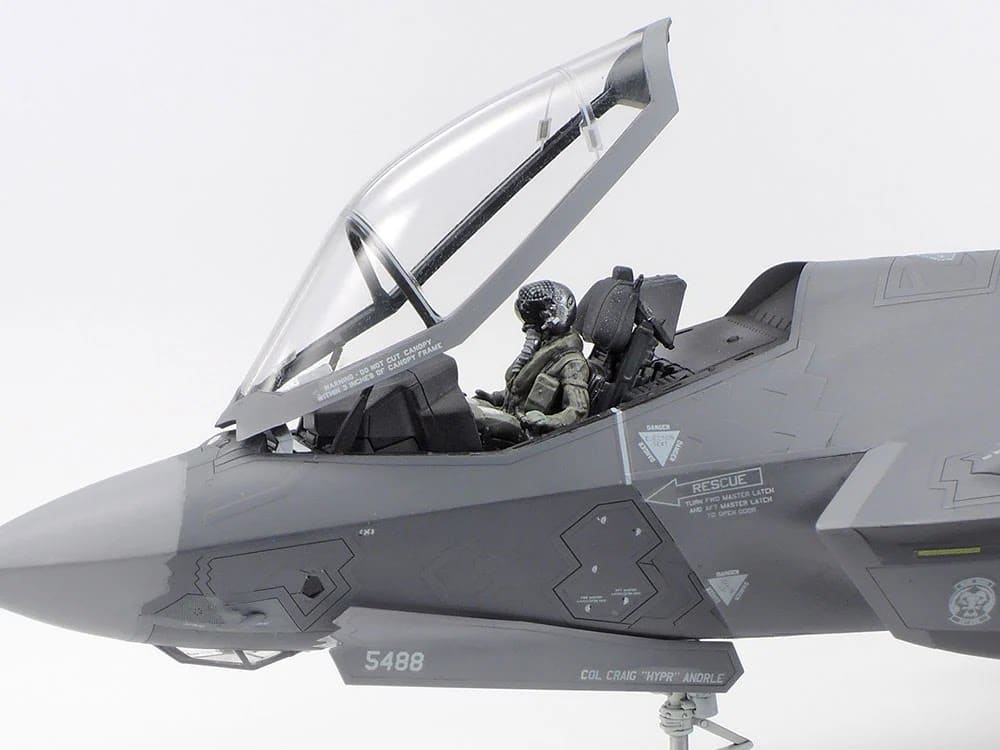 The feature set of Tamiya's 1/72nd scale F-35A Lightning II