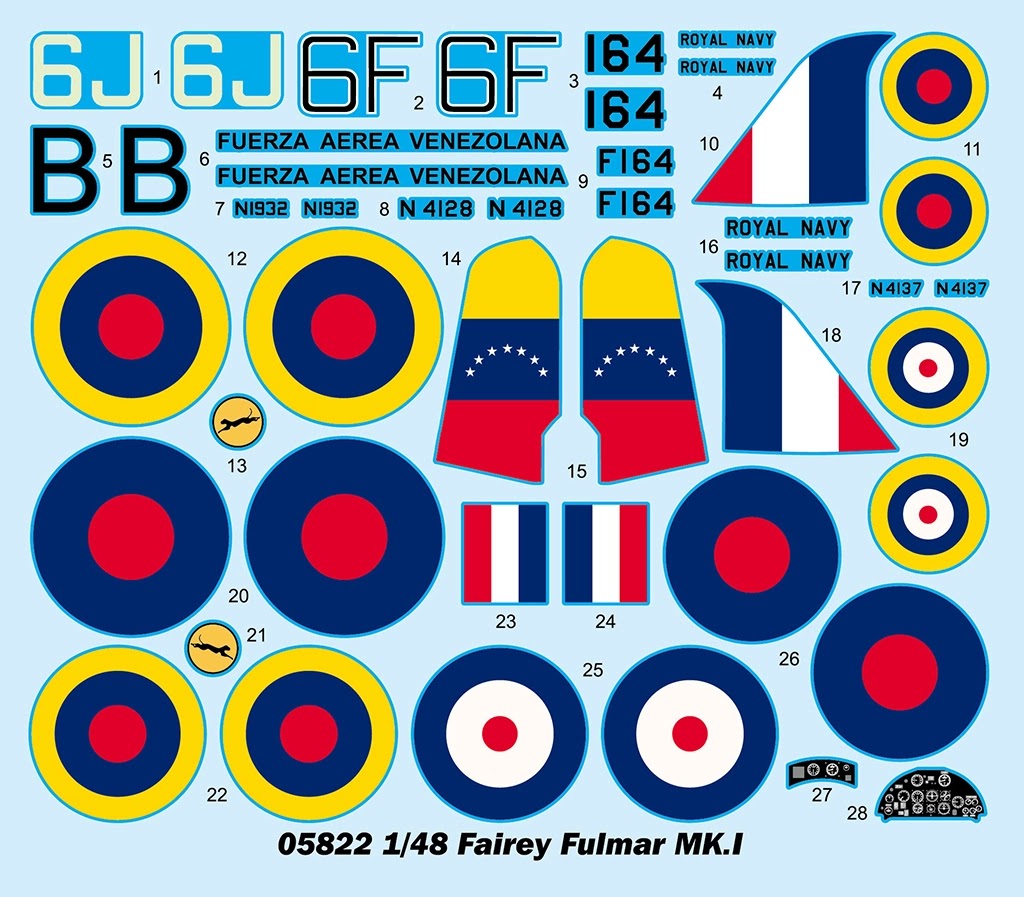 Royal Military from the Breeze & Sea from Trumpeter in December Fairey Fulmar MK.1 Decals