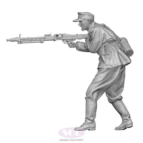 SOL Model Releases New 3D-Printed Figure Kits of WWII German MG34 and MG42 Gunners