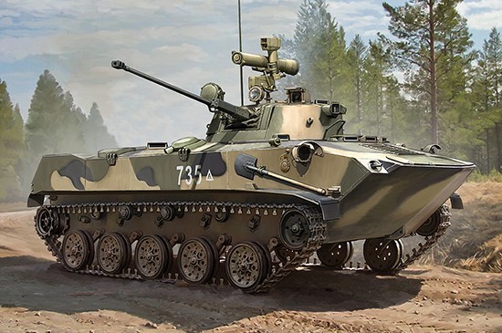 80155 Russian BMD-2 (1/35) 
Hobby Boss has scheduled the release of its 1/35 scale kit for this airborne infantry fighting vehicle in November.
