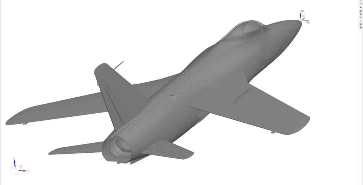 DB Model Kit is diligently refining the design for a 1:48 scale Grumman F-11F, with the possibility of a 1:72 scale version in the pipeline. CAD-3