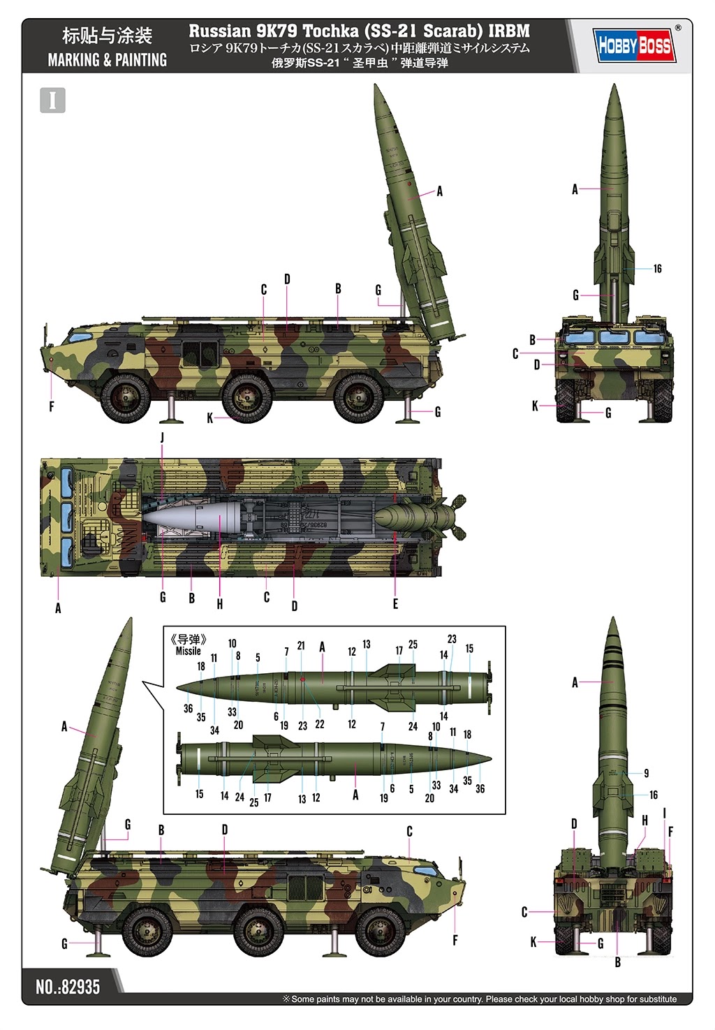Russian 9K79 Tochka (SS-21 Scarab) IRBM Painting and Marking-2