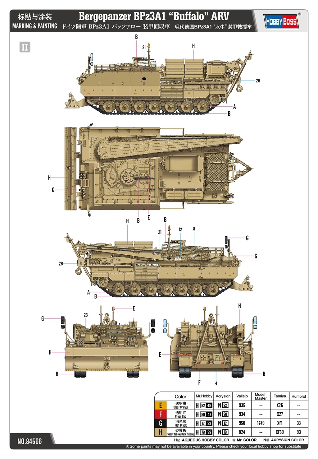 Bergepanzer BPz3A1 “Buffalo” ARV Painting and Marking