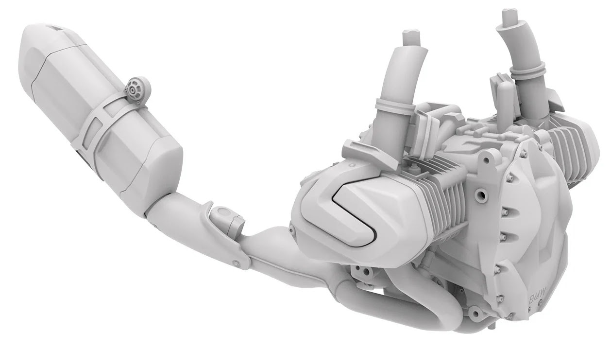 Meng Models' 1/9th Scale BMW R 1250 GS ADV Dual Engine