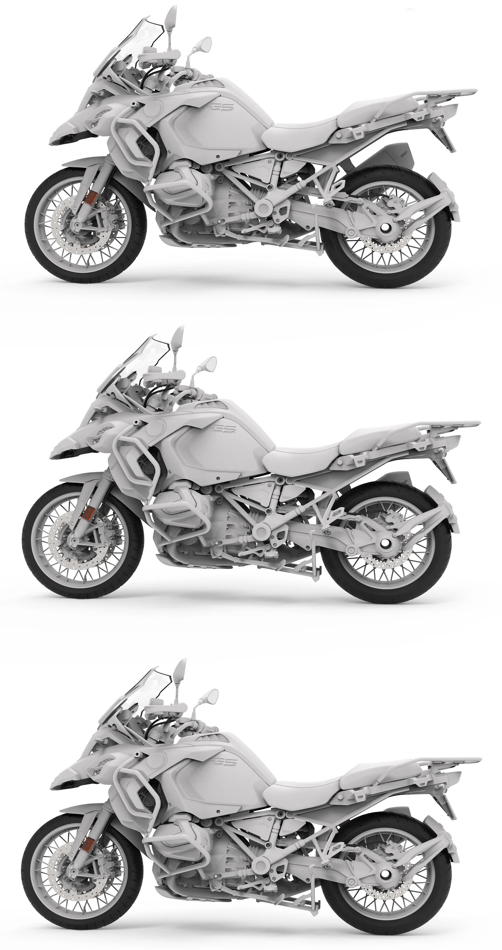 Meng Models' 1/9th Scale BMW R 1250 GS ADV CAD-2
