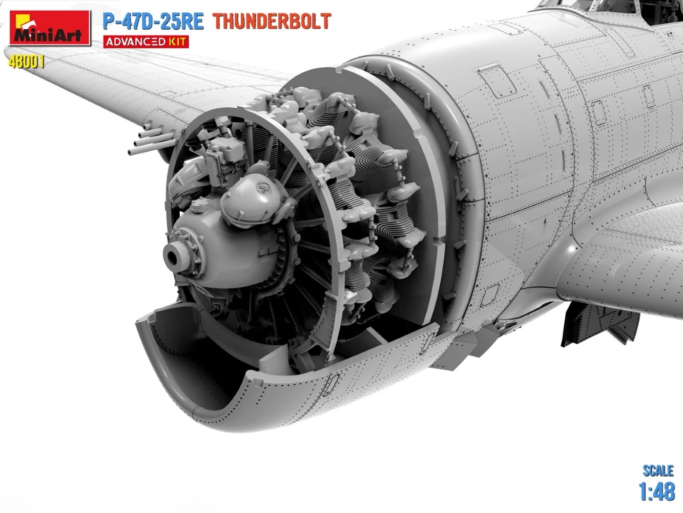 MiniArt ups the detail on their P-47D CAD Engine Detail-3