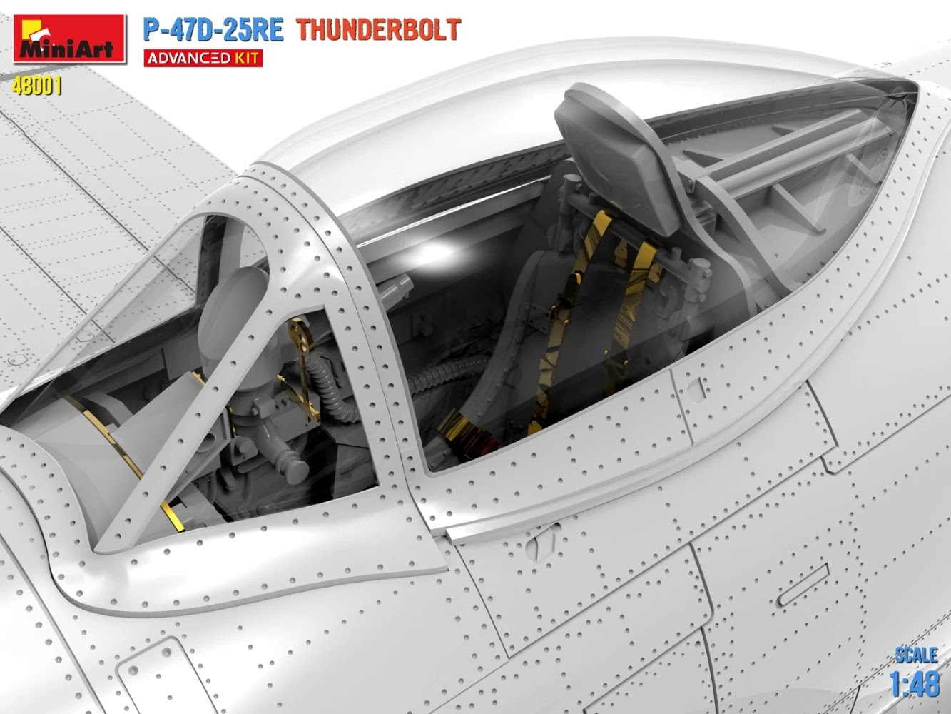 MiniArt ups the detail on their P-47D CAD Canopy Detail