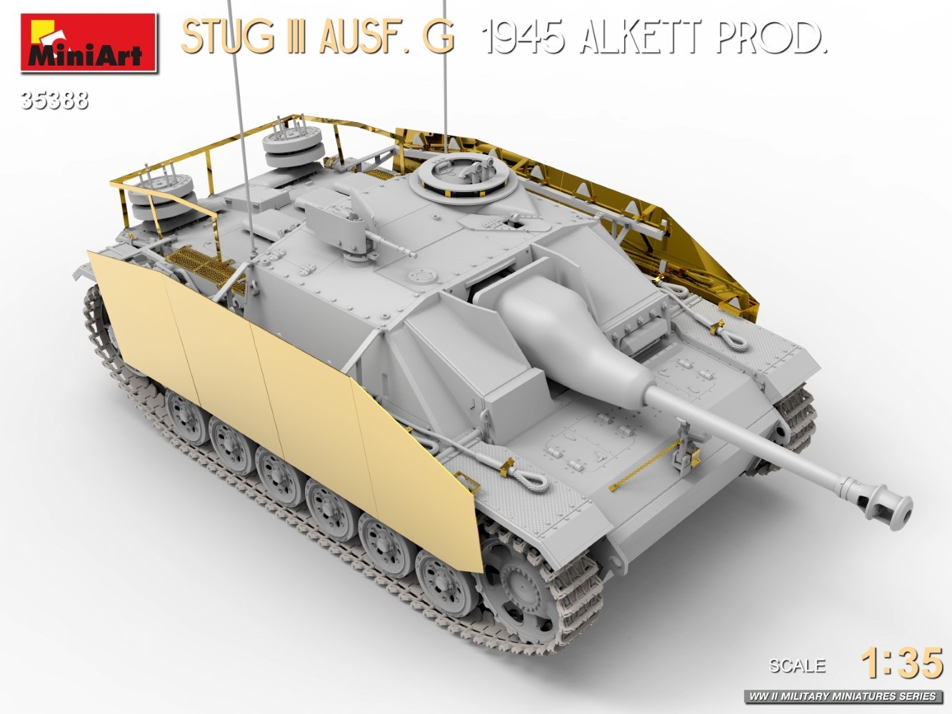 MiniArt to Release Highly Detailed 1/35 StuG III Ausf. G 1945 Alkett Prod. Model KitCAD-2